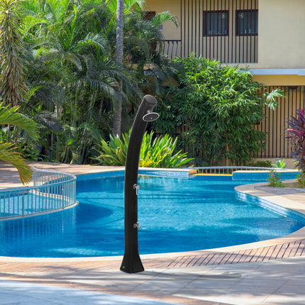 Douche solaire Happy 4x4 avec douchette à pied - 44L - Rose