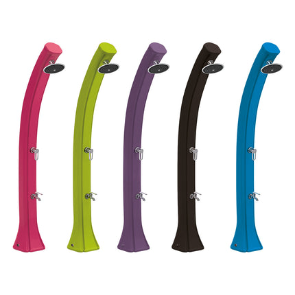 Douche solaire Happy 4x4 avec douchette à pied - 44L - Rose