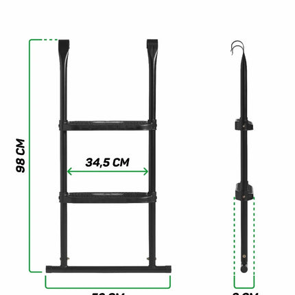 Salta trampoline trap L voor framehoogte van 83 - 93 cm