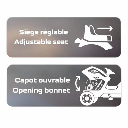 Tracteur à pédales Smoby Farmer XL avec remorque - Noir