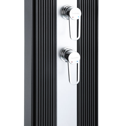 Douche Hybride Dada Droite 40L Couleur Anthracite / Aluminium Brossé