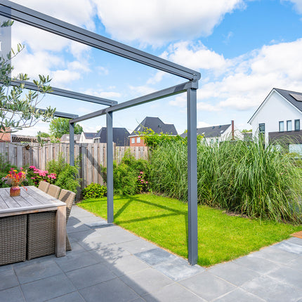 Verdeca Baldachin 400 x 300 cm Anthrazit/Weiß