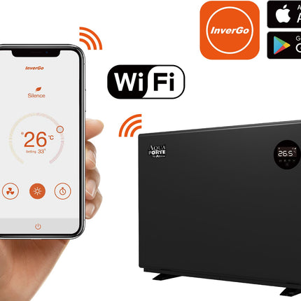 AquaForte Herr Wärmepumpe für Schwimmbad Silence Full Inverter - 21 kW