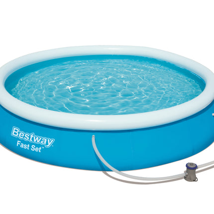 Piscine à réglage rapide Bestway avec pompe de filtration Ø366cm x 76cm)
