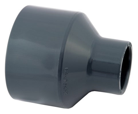 Calza adattatore PVC-U 63 mm x 50 mm manicotto adesivo 16 bar grigio 