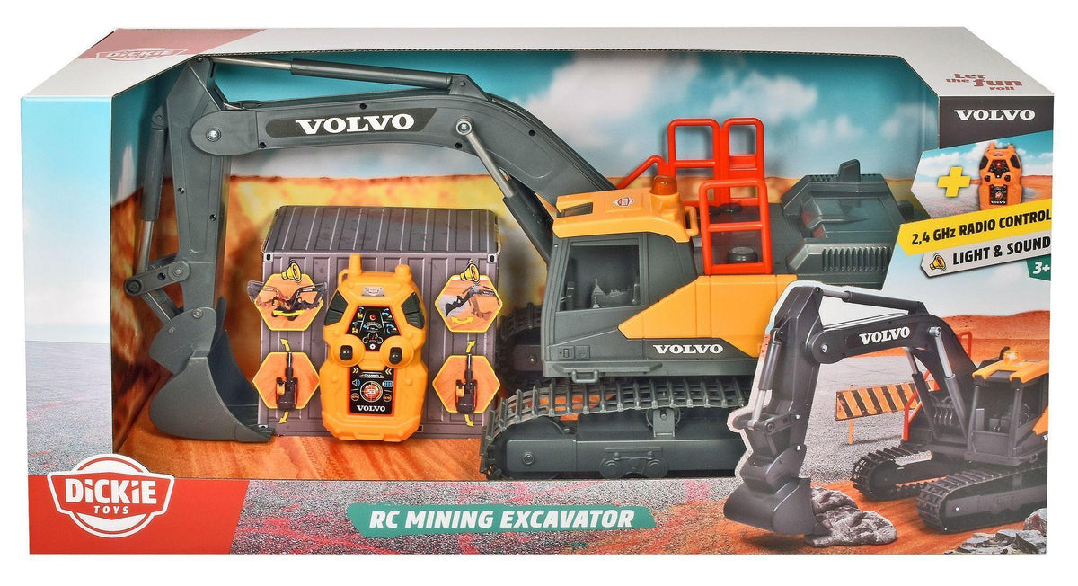Excavadora de ruedas Volvo RC – Dickie Toys – 60 cm
