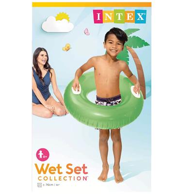 Intex Reuze Zwemband met grepen Ø 76cm - Groen