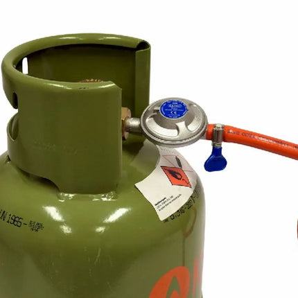 Regulador de presión de gas universal CADAC - Para botellas de gas universales - Con manguera de gas de 85 cm