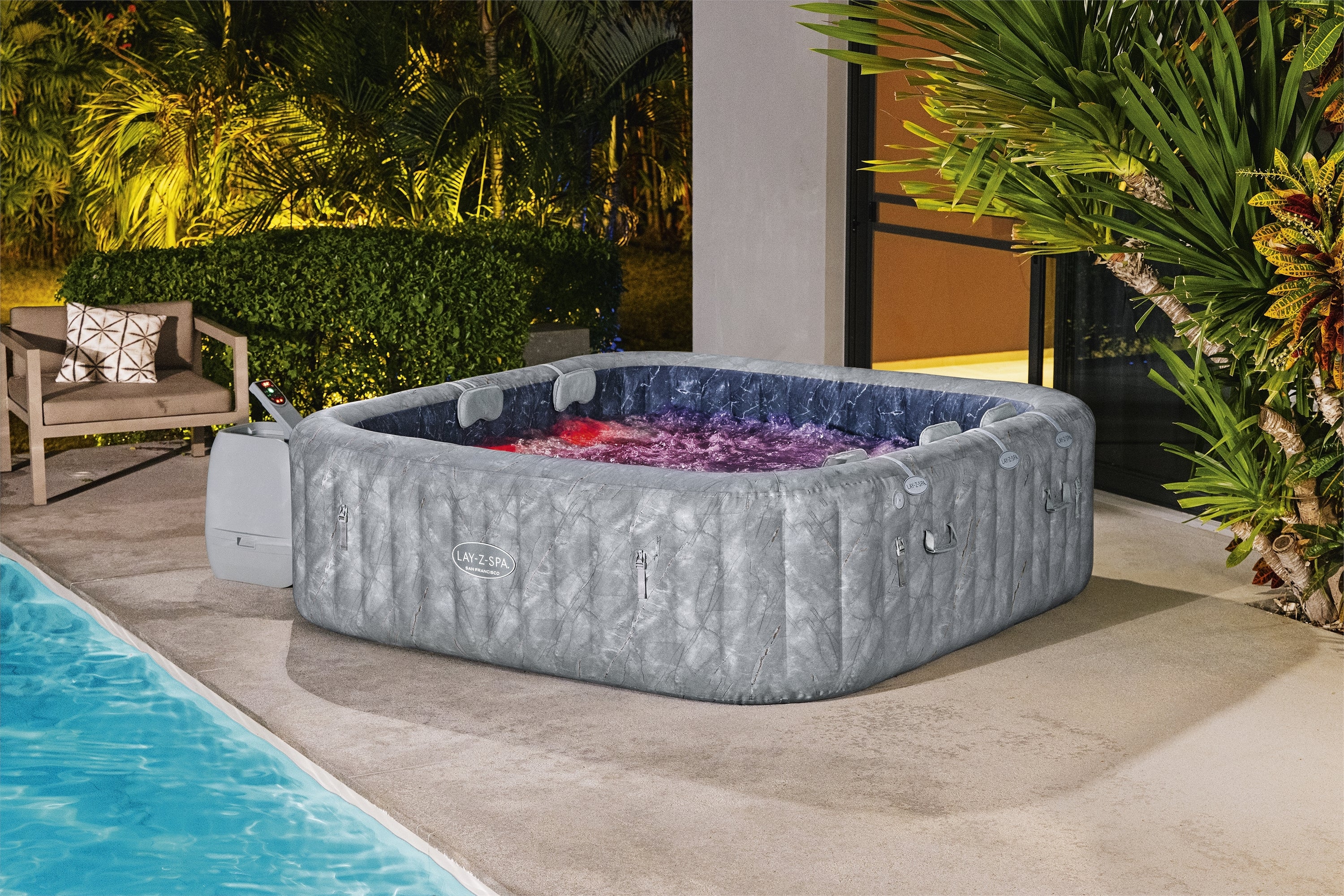 Lay-Z Spa San Francisco EnergySense Hydrojet Pro Aufblasbarer Whirlpool – 7 Personen