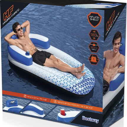 Colchón de aire para piscina Bestway - Indigo Wave Lounge