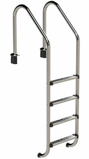 W'eau RVS zwembadtrap 4 treden - AISI 304