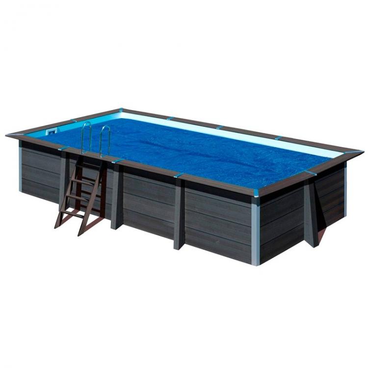 Couverture d'été pour piscine de 606 x 326 cm 