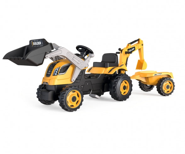 Smoby Builder Max Traktor + Anhänger