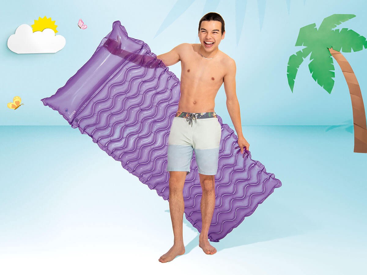 Intex Luftmatratze 229 cm x 86 cm – Lila