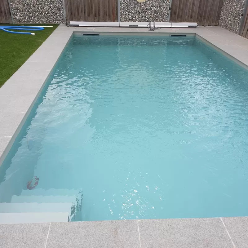 Guscio per piscina HDPE UV Grigio Chiaro - 800 x 350 x 150 cm