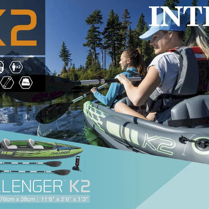 Intex Challenger K2 opblaasbare kajak - 2 personen