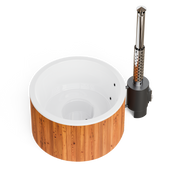 Houtgestookte hottub Extern - Oskar - 6 personen (Rond)