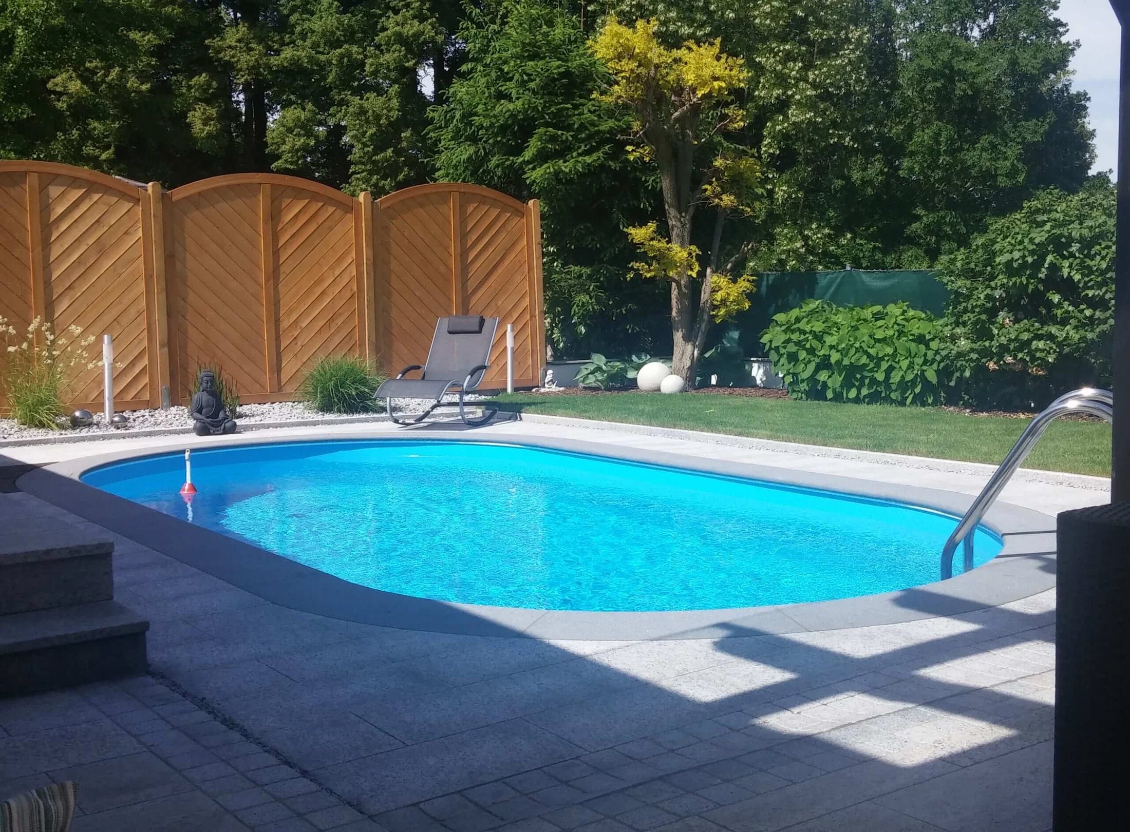 Happy Pool metalen zwembad Zand ovaal 488 cm x 300 cm x 150 cm