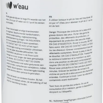 Eau liquide pH minus - 1 litre