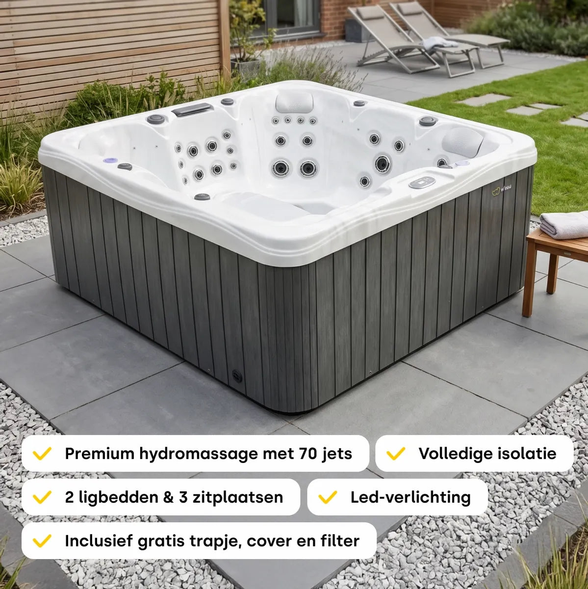 W’eau Geneva Spa – 5 persoons