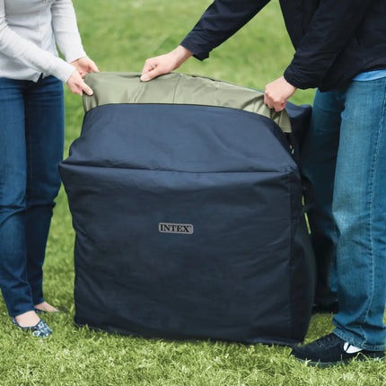 Intex Pure Spa Bubble Massage Olive Green – 6‑persoons