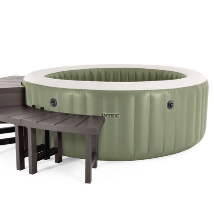 Intex Pure Spa Bubble Massage Olive Green – 6‑persoons