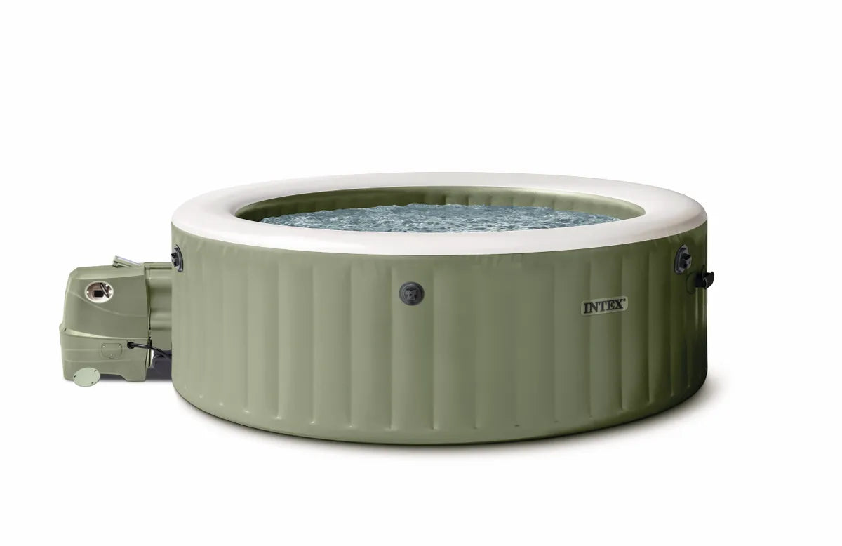 Intex Pure Spa Bubble Massage Olive Green – 4‑persoons