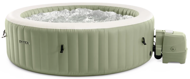 Intex Pure Spa Bubble Massage Olive Green – 6‑persoons