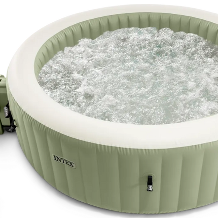Intex Pure Spa Bubble Massage Olive Green – 6‑persoons