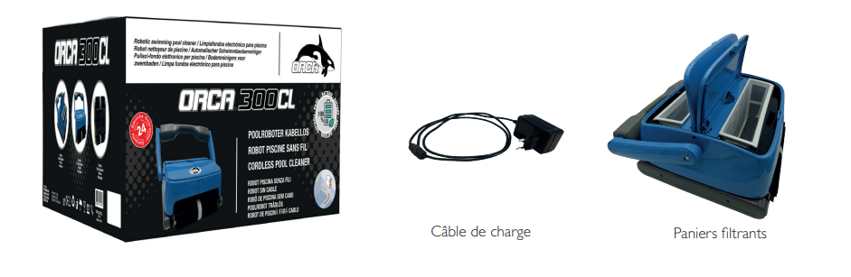 Robot de piscine sans fil ORCA 300 CL