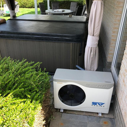 Warmtepomp Spanet 5,5Kw voor spas en zwemspas
