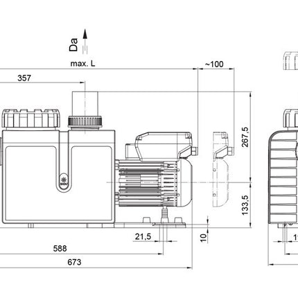 Pompe de piscine Badu Profi Eco VS 