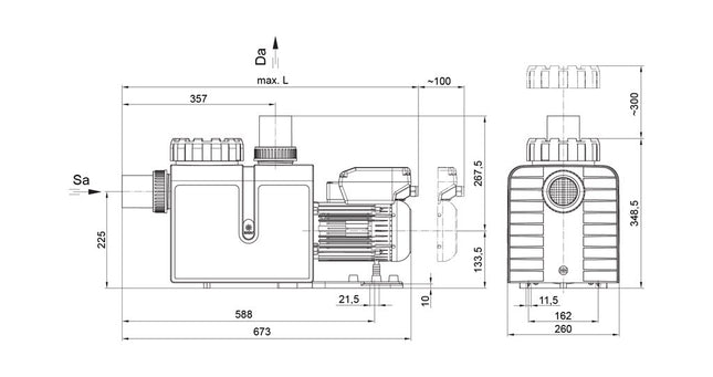 Pompe de piscine Badu Profi Eco VS 