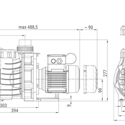 Bomba de piscina PPG Compact 6m³/h