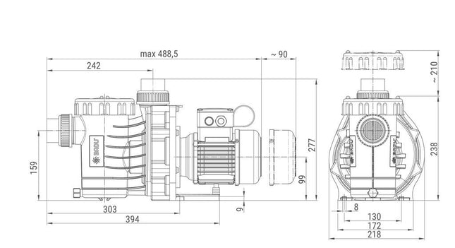 Pompe de piscine PPG Compact 6m³/h