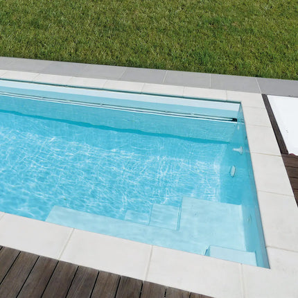 Piscina de poliéster Baie Lava Grey - 430 cm x 230 cm x 150 cm 