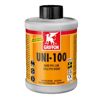 Griffon UNI-100 Colla rigida per PVC 500ml