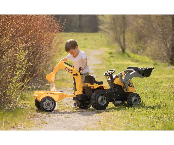 Smoby Builder Max tractor + aanhangwagen
