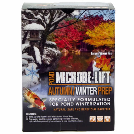 Préparation Automne Hiver Microbe-lift 1L + 4 sachets