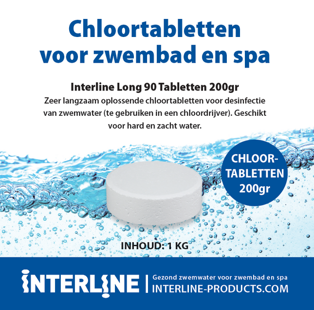 Interline Chlortabletten 1 kg (200 Gramm)