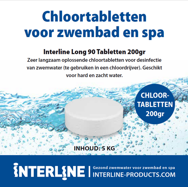 Interline Chlortabletten 5 kg (200 Gramm)