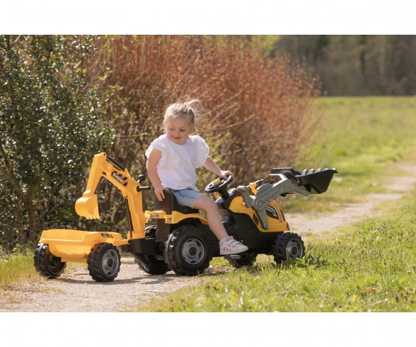 Smoby Builder Max tractor + aanhangwagen