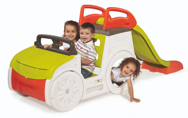 Smoby Adventure Car avec toboggan et bac à sable