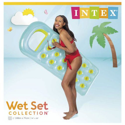 Colchón Intex Lounge de 18 bolsillos Suntanner - Azul