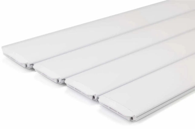 Doghe in PVC AQS - Bianco al m2