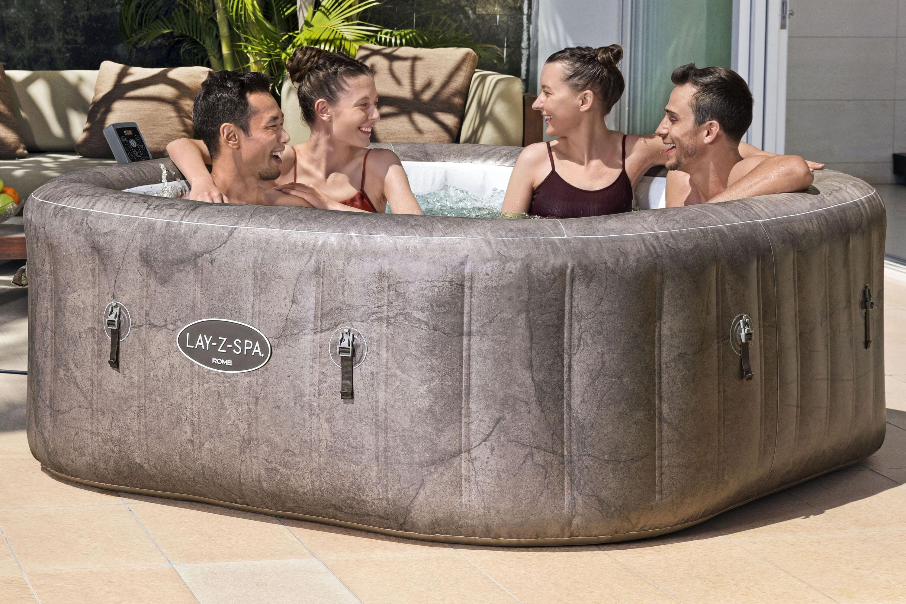 Lay-Z-Spa Rome Smart AirJet, 6 Personen mit eingebauter Pumpe
