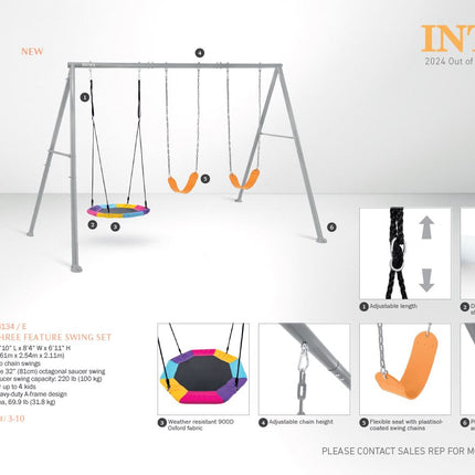 Juego de columpios Intex - 3 columpios