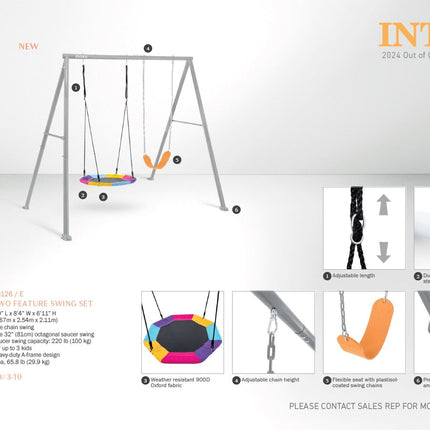 Intex Schaukelset - 2 Schaukeln