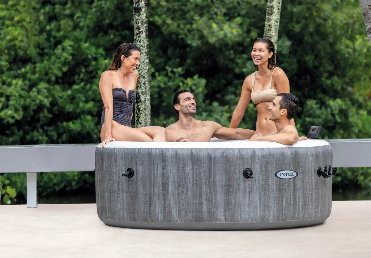 Intex Pure Spa Greywood Deluxe aufblasbares Spa – 6 Personen