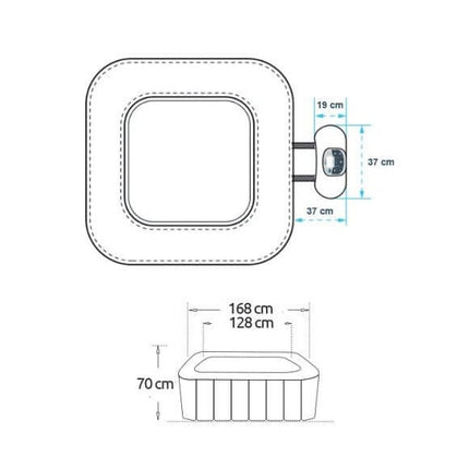 NetSpa Hinchable Caïman - 4 Personas